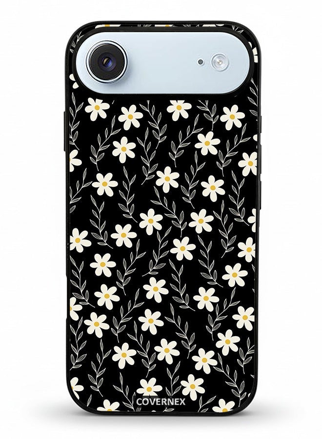Covernex Apple iPhone 17 Air Protective Case Cover Printed Featuring Midnight Garden Tiny Daisy Pattern - Image 2