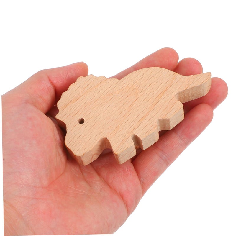 Wooden Dinosaur Drawer Pulls For Kids Cabinets Nursery Playroom 6 Piece Set With Screws - Image 4