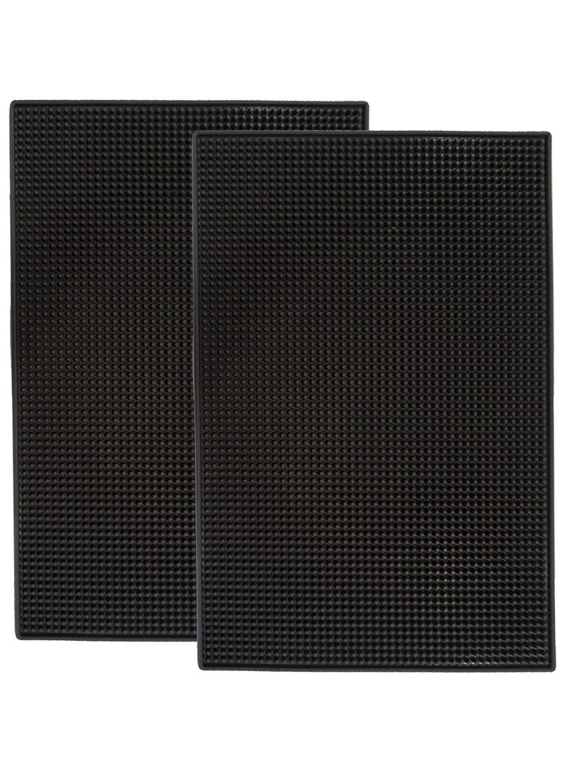 SYOSI - Bar Mat 18 x 12, Thick Durable and Stylish Bar Mat for Spills, Coffee Bar Mat Under Coffee Maker, Non Slip, Non-Toxic, Service Mat For Coffee, Bars, Restaurants and Counter Top - Image 1