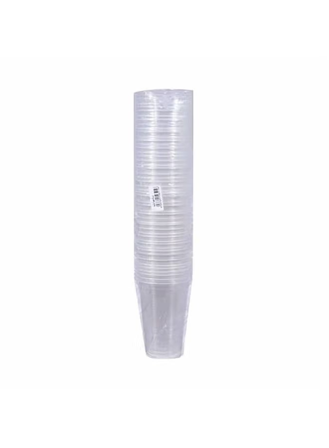 Green Tiger 50 Pack Disposable Plastic Cups 550mL – Transparent