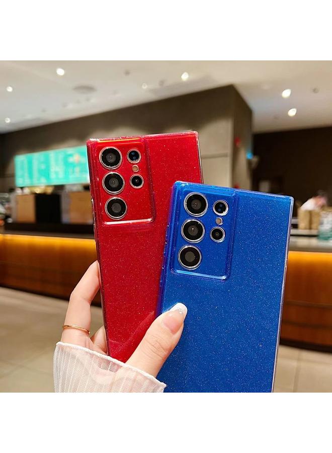 S-TOP Case For Samsung Galaxy S23 Ultra 5G Jelly Glitter Solid Color TPU Phone Case - Image 5