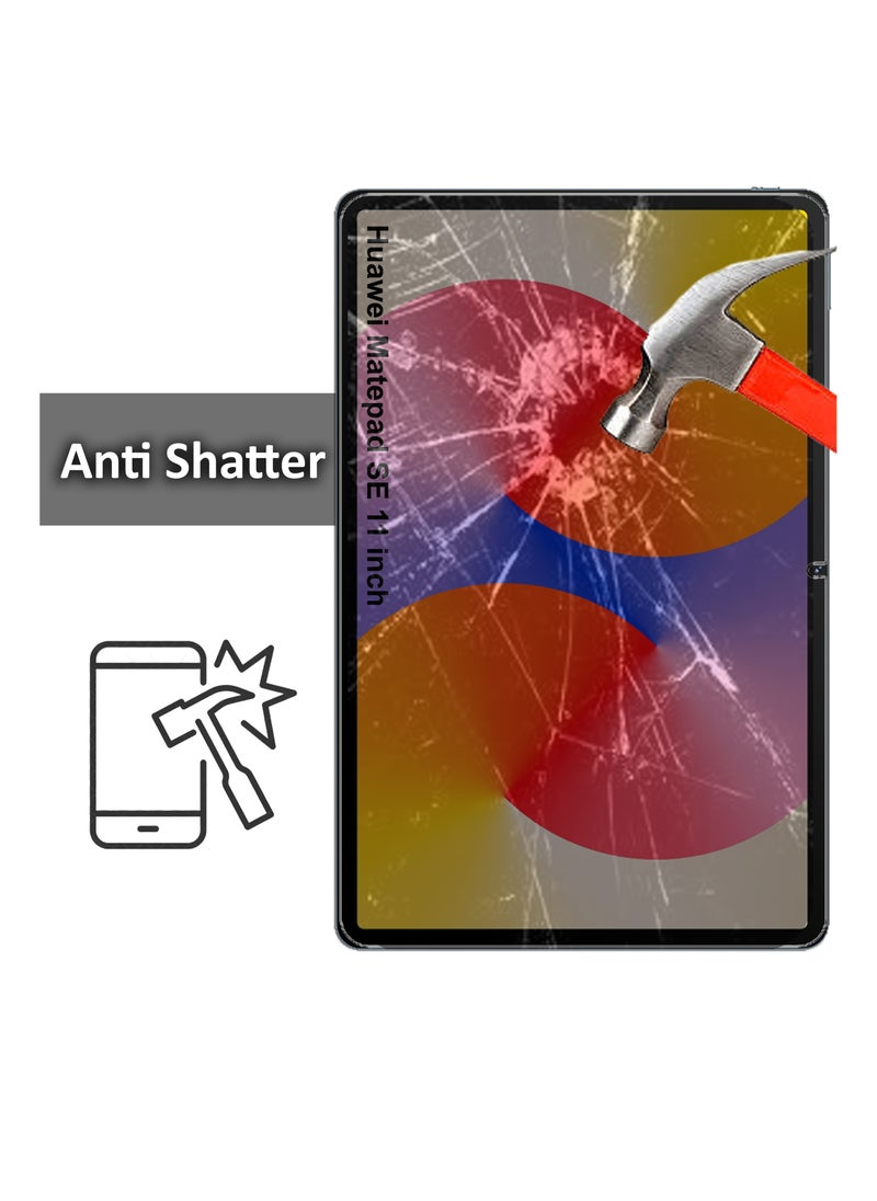 Generic - Huawei Matepad SE 11 inches Tempered Glass Screen Protector – High Transparency, Delicate Touch, Anti-Explosion, Smooth Arc Edges, Easy Installation - Image 1