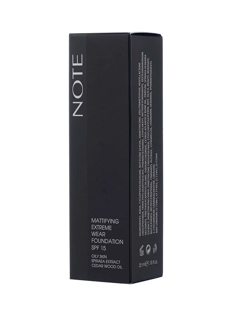 نوت Note Mattifying Extreme Wear  Foundation 101 - Bisque