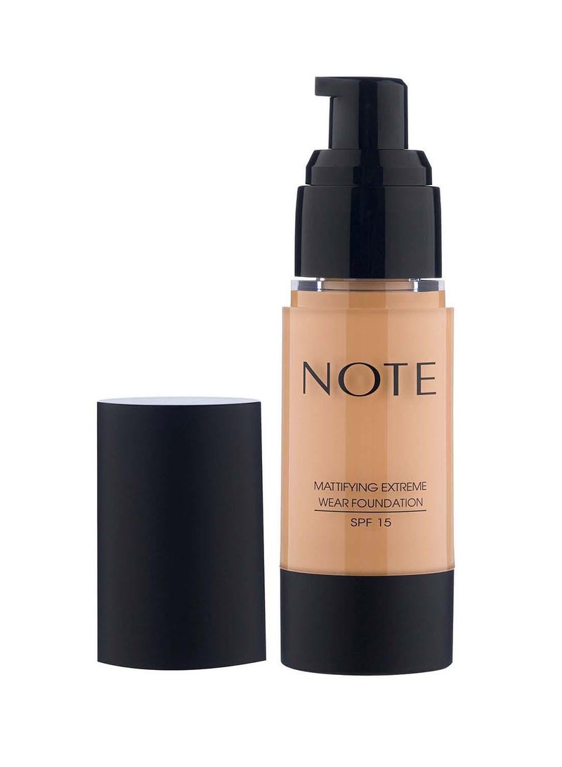 Note Mattifying Extreme Wear  Foundation 101 - Bisque - Image 2