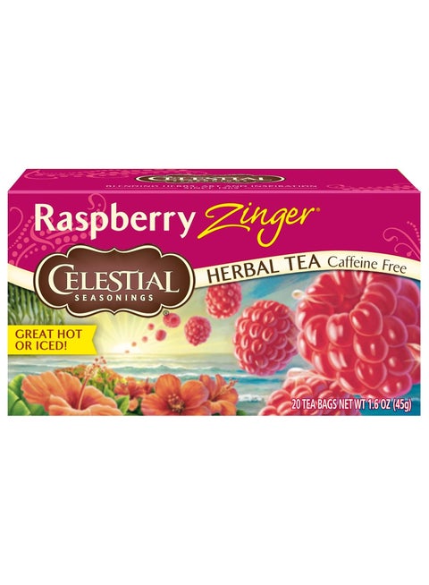 Celestial Seasonings Herbal Tea Caffeine-Free - 20 Bags (Raspberry)