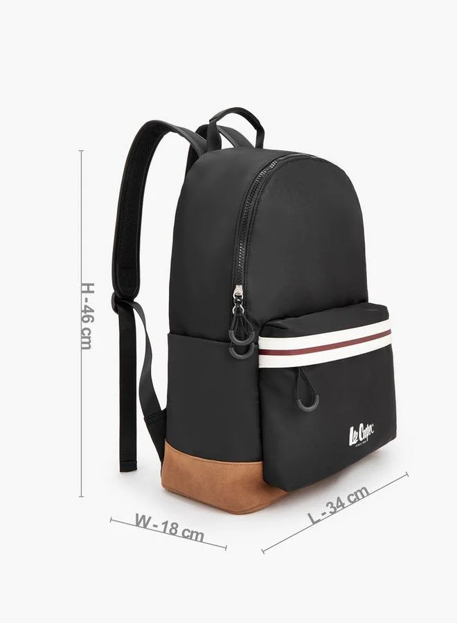 لي كوبر Logo Print School Backpack With Adjustable Shoulder Straps
