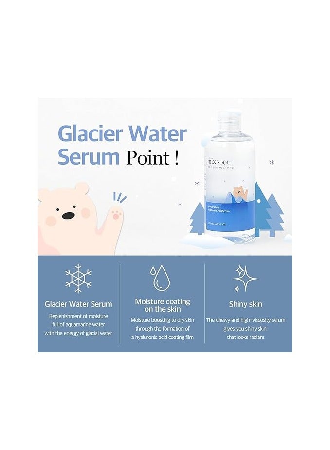 mixsoon mixsoon [] Glacier Water Hyaluronic Acid Serum 10.14 fl oz / 300ml | Hyaluronic Serum for skin soothing and skin moisturization | Cruelty-free  - Image 2