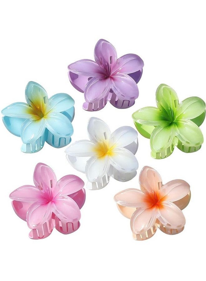 FREEBIES Mini Flower Hair Claw Clips Wonderful Gift,Strong Hold Cluture for Women Thick & Thin Hair, Fabulous color Stylish Floral Hair Accessory for Women, Secure Grip, Color-Multi, Pack of 3 - Image 2