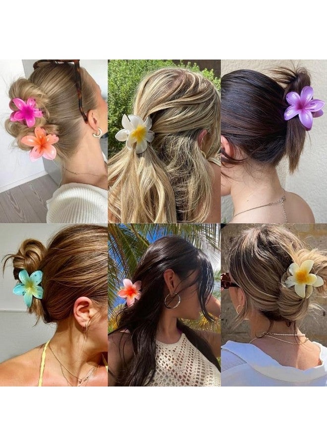 FREEBIES Mini Flower Hair Claw Clips Wonderful Gift,Strong Hold Cluture for Women Thick & Thin Hair, Fabulous color Stylish Floral Hair Accessory for Women, Secure Grip, Color-Multi, Pack of 3 - Image 5