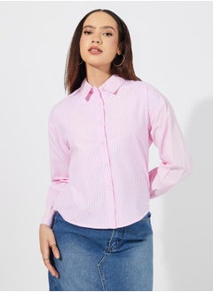 Striped Regular Fit Collared Shirt - pzsku/ZFF8787C58CB0AA3DC903Z/45/_/1738970628/b1345598-560a-4402-8061-ed5ab1d55179