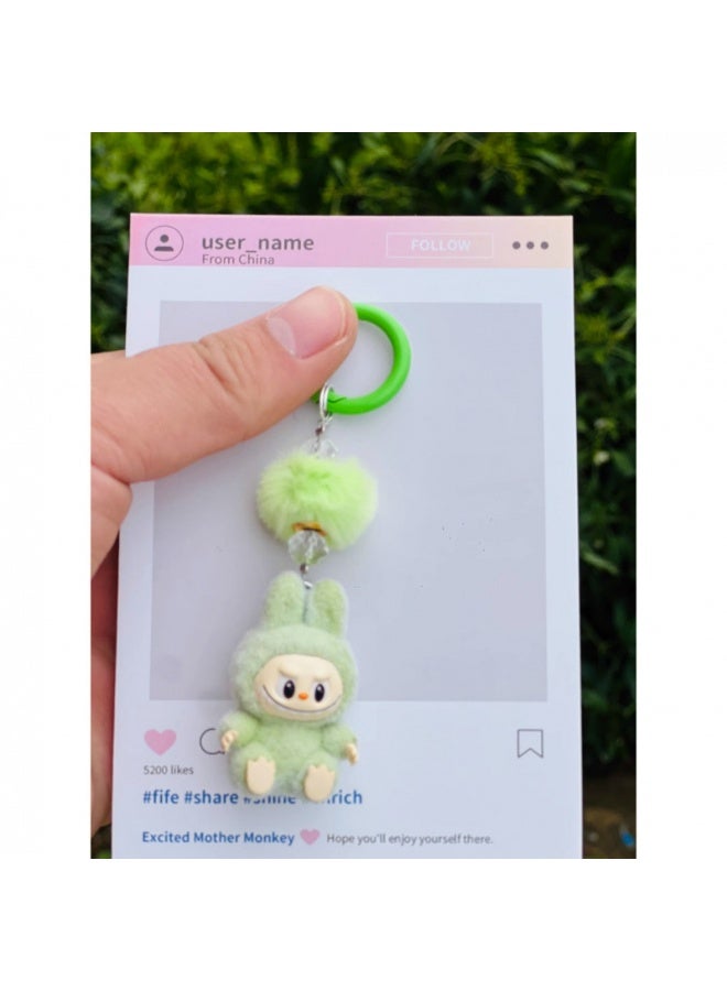 LABUBU Labubu Plush Rubber Mobile Phone Pendant Keychain 