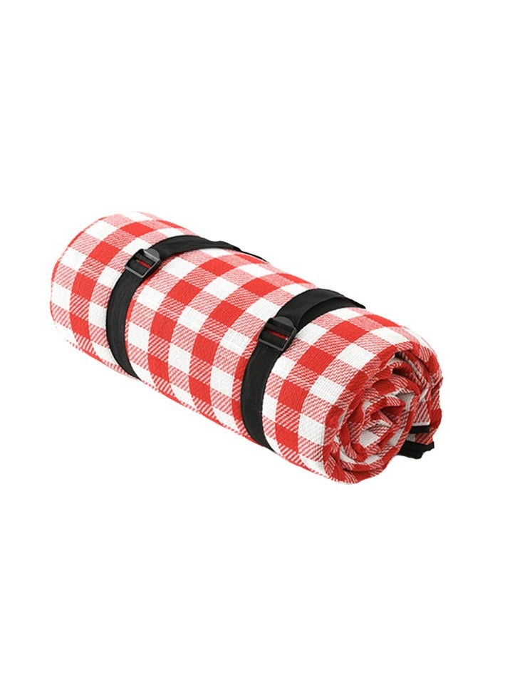 متاح في المخزون - حصيرة شاطئ مقاومة للماء وسميكة للتخييم الخارجي، النزهات، والمشي لمسافات طويلة – مقاس كبير 150*200 سم، مصنوعة من البوليستر و PEVA - Image 1