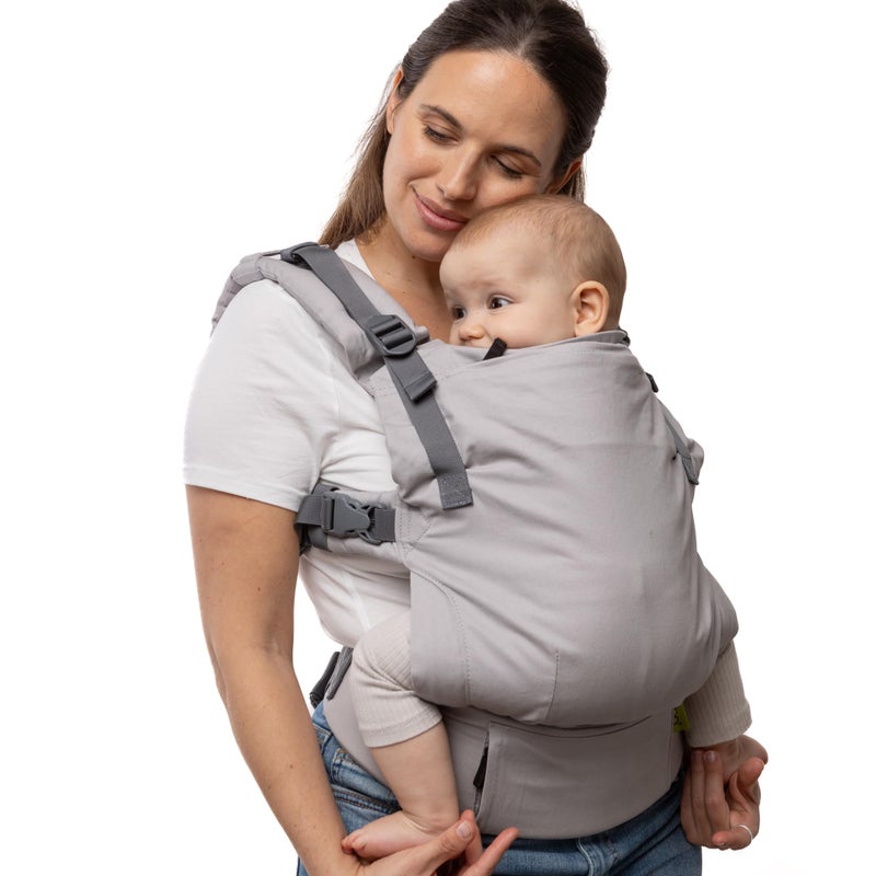 Boba X Baby Carrier - Adjustable Infant Carrier for Newborn to Toddler, Front and Backpack Babywearing 7 to 45 lbs, Ergonomic Baby Carrier with Crossable Straps and Padded Shoulders (Gray) - Image 1