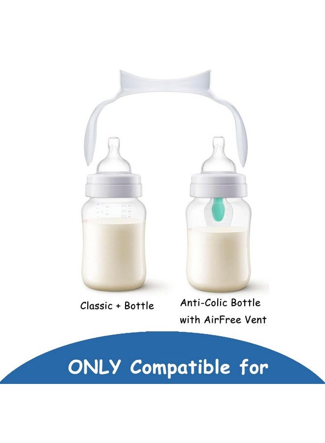 ROMIRUS Compatible Bottle Handles for Philips Avent Anti-Colic AirFree Vent Baby Bottles, 2 Count (Blue) - Image 4