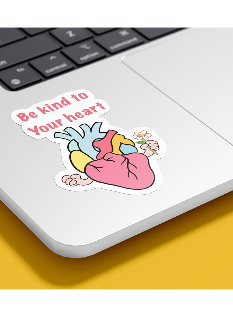 Boomah Accessories 1-Piece Creative Motivation Girl Power Waterproof Vinyl Stickers, Be Kind,  for Laptop , Mobile , Mug , Skateboard , Guitar for kids, adult , girls, nursery 8x6cm - Image 1