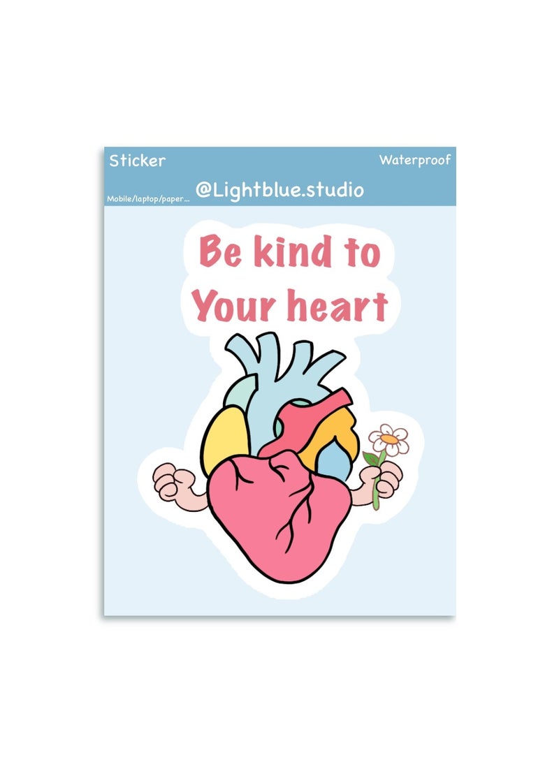 Boomah Accessories 1-Piece Creative Motivation Girl Power Waterproof Vinyl Stickers, Be Kind,  for Laptop , Mobile , Mug , Skateboard , Guitar for kids, adult , girls, nursery 8x6cm - Image 2