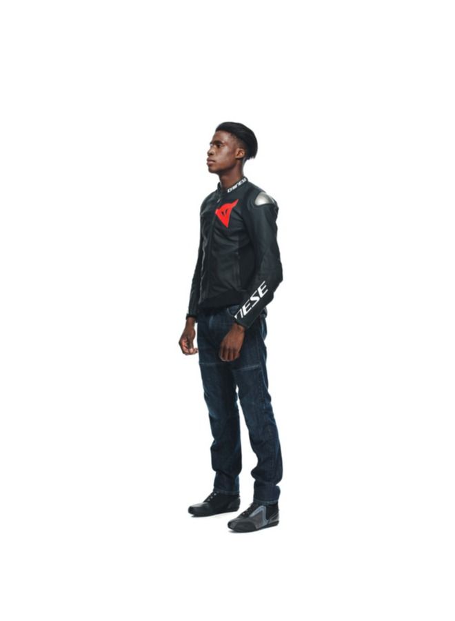 Dainese DAINESE SPORTIVA LEATHER JACKET PERF. BLACK-MATT/BLACK-MATT/BLACK-MATT  - Image 4
