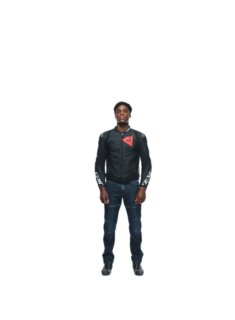 Dainese DAINESE SPORTIVA LEATHER JACKET PERF. BLACK-MATT/BLACK-MATT/BLACK-MATT  - Image 3