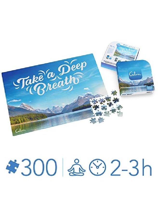 SPIN MASTER 300Piece Calm Jigsaw Puzzle For Relaxation, Stress Relief, And Mood Elevation, For Adults And Kids Ages 8 And Up, Jasper Lake  - Image 3