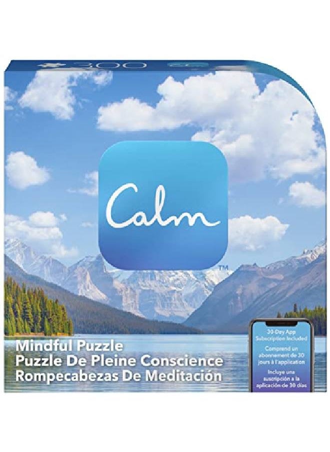 SPIN MASTER 300Piece Calm Jigsaw Puzzle For Relaxation, Stress Relief, And Mood Elevation, For Adults And Kids Ages 8 And Up, Jasper Lake  - Image 4