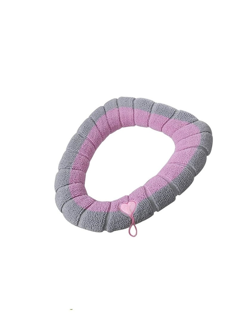 KASTWAVE Versatile Washable Fabric Toilet Seat Cover - Stretchable to Fit Any Size - Winter-Resistant and Personalized Comfort - Multiple Colors - Image 1
