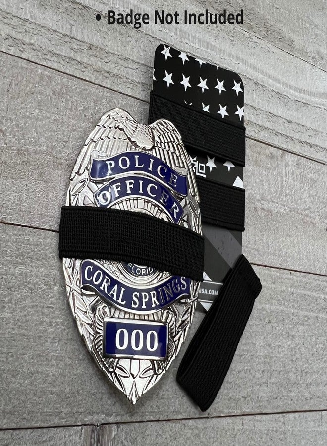 Agent Gear USA Mourning Bands for Badges - Black Elastic Mourning Bands - Funeral Honor Bands - 4 Pack - Image 3
