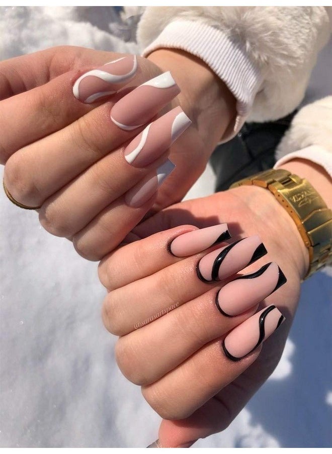 AIMEILI AIMEILI Valentine's Day Gel Nail Polish Set, French Tips White Gel Nail Polish Kit Clear Nude Pink Glitter Black Gel Polish Set Of 6pcs X 10ml - Kit Set 1  - Image 3