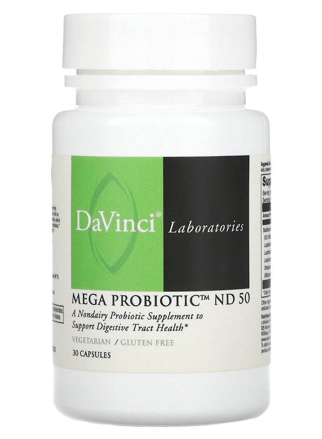 DaVinci Laboratories of Vermont Mega Probiotic ND 50 30 Capsules