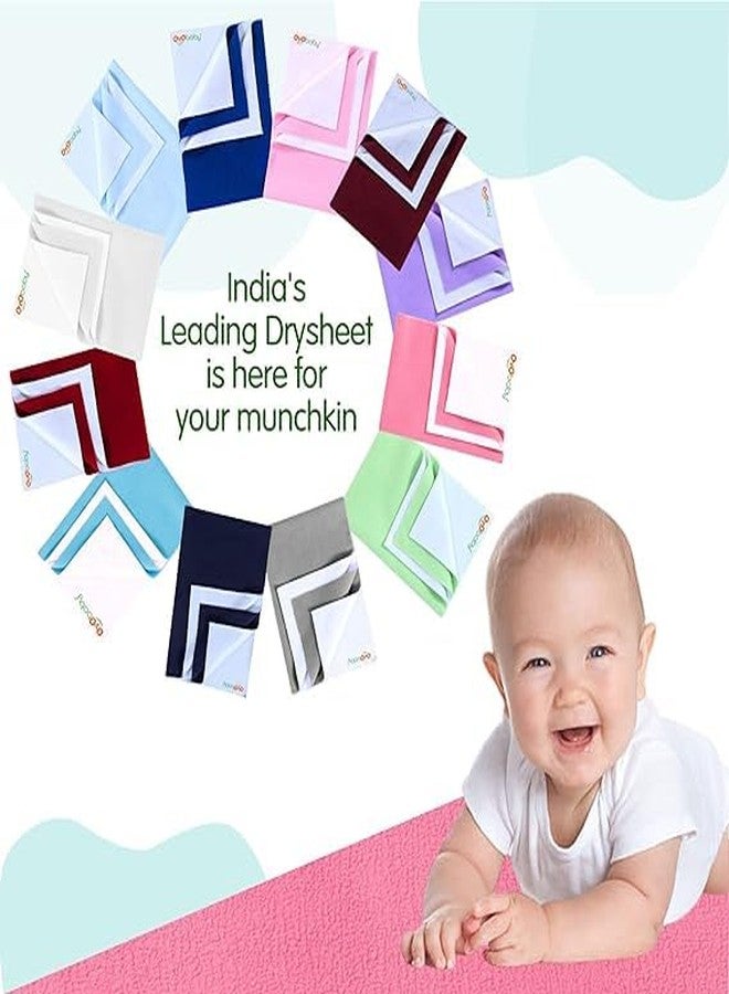 TAMRAT Quickly Dry Sheet for New Born Baby, Extra Absorbent & Anti-Piling Fleece Soft Dry Sheet, Reusable Waterproof Baby Dry Sheet for Toddler Infant (Medium, Purple) - Image 4