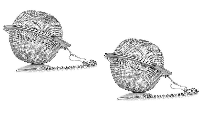 DANSR DANSR Stainless Steel Mesh Tea Infuser BallTea Strainer FiltersTea Interval Diffuser for Loose Natural Leaf Tea Seasoning Herbal Spices MEDIUM 1  - Image 1