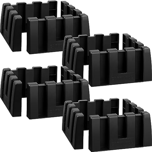Datanly 4 Sets Car Trunk Organizer Blocks for Back of SUV Multipurpose Car Storage Organizer Blocks Trunk Divider Available to Wool Carpet for Truck SUV Van Cargo