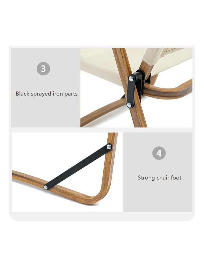 Cool Baby COOLBABY Outdoor Folding Chair,Portable,Beach,Camping Picnic, Wilderness Fishing Chair,Black,Medium  - Image 5
