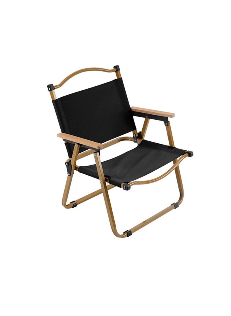 Cool Baby COOLBABY Outdoor Folding Chair,Portable,Beach,Camping Picnic, Wilderness Fishing Chair,Black,Medium  - Image 1