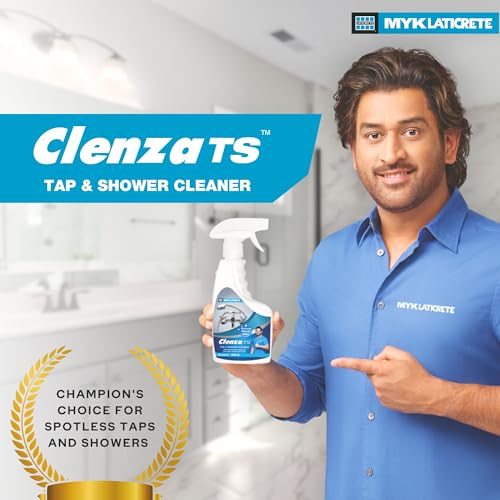 MYK Clenza™ TS Tap and Shower Cleaner Spray (200 ml)-Ready to Use, Removes Hard Water Stains, Soap Scum and LimeScale from CP Fittings, Stainless Steel Sinks, Ideal For Bathroom, Kitchen-Daily Use - Image 2