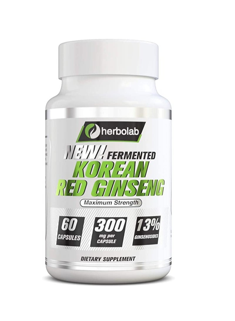 Herbolab Korean Red Ginseng Fermented  from Korea 6 Years Old Roots - Patented Extract Technology