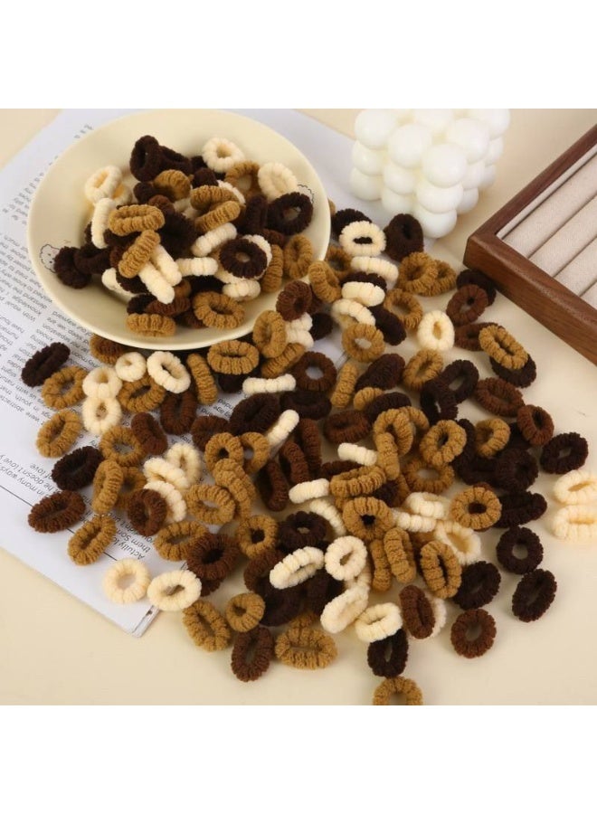 NAMA 100-piece set of children's hair ties in various colors, seamless elastic, heavy-duty cotton hair ties for gathering hair and creating ponytails, for women and girls. - Image 1