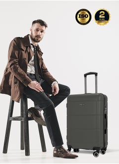 Lightweight ABS Hard Side 8 Wheels Spinner Luggage Cabin Trolley Bag with Lock 20 Inch - Dark Grey - pzsku/ZFF8838FB7AD9263011ACZ/45/_/1735104236/b92ab329-a2f3-43ec-9fc7-f68ad9d98941