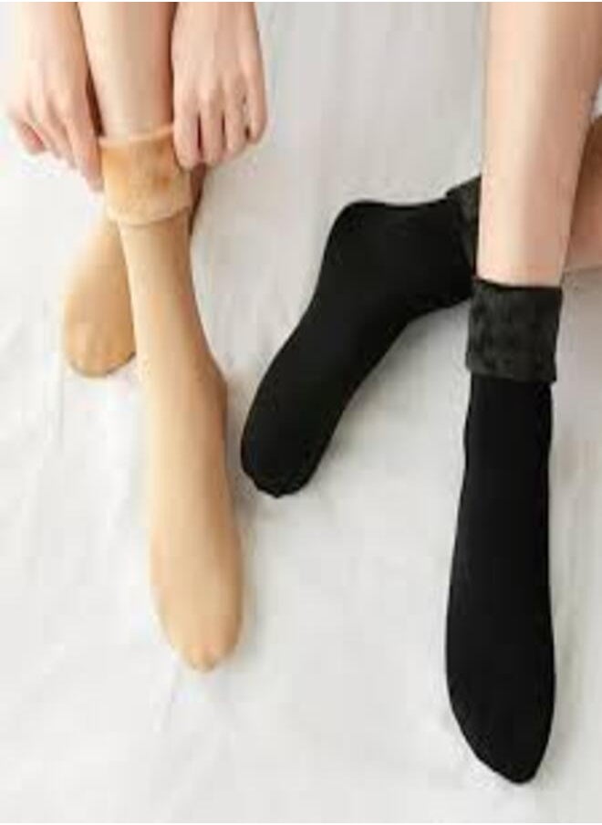 Shein - 2 pairs The original quilted thermal fleece, say goodbye to the cold and enjoy all-day warmth and comfort - Image 1