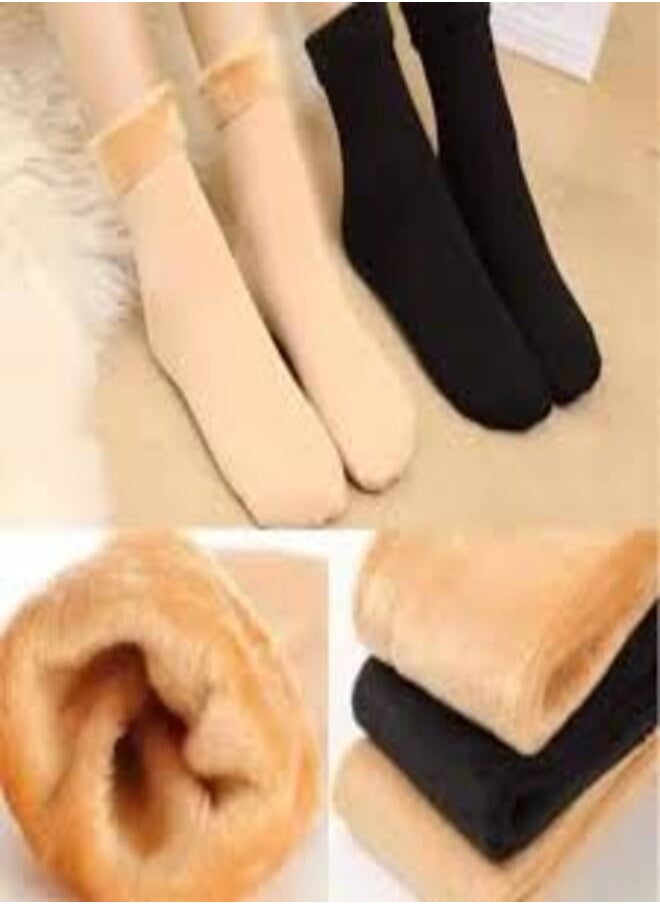 Shein - 2 pairs The original quilted thermal fleece, say goodbye to the cold and enjoy all-day warmth and comfort - Image 1