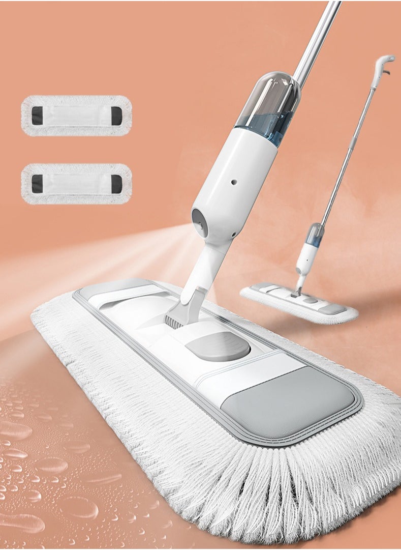 Haidue 360° Rotating Spray Mop with Refillable Bottle - Lightweight Flat Mop for Wet & Dry Cleaning, 2 Washable Microfiber Pads, 350ml Tank, Quick-Drying, Perfect for All Type Of Surface  - Image 1