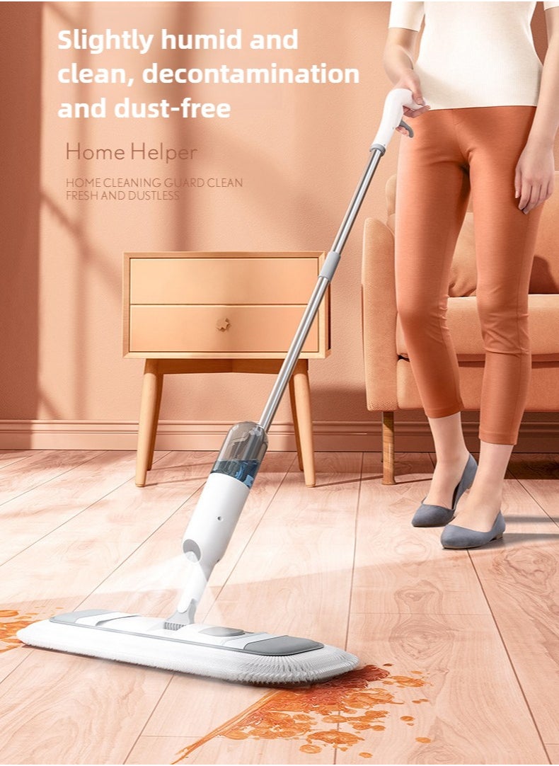 Haidue 360° Rotating Spray Mop with Refillable Bottle - Lightweight Flat Mop for Wet & Dry Cleaning, 2 Washable Microfiber Pads, 350ml Tank, Quick-Drying, Perfect for All Type Of Surface  - Image 2