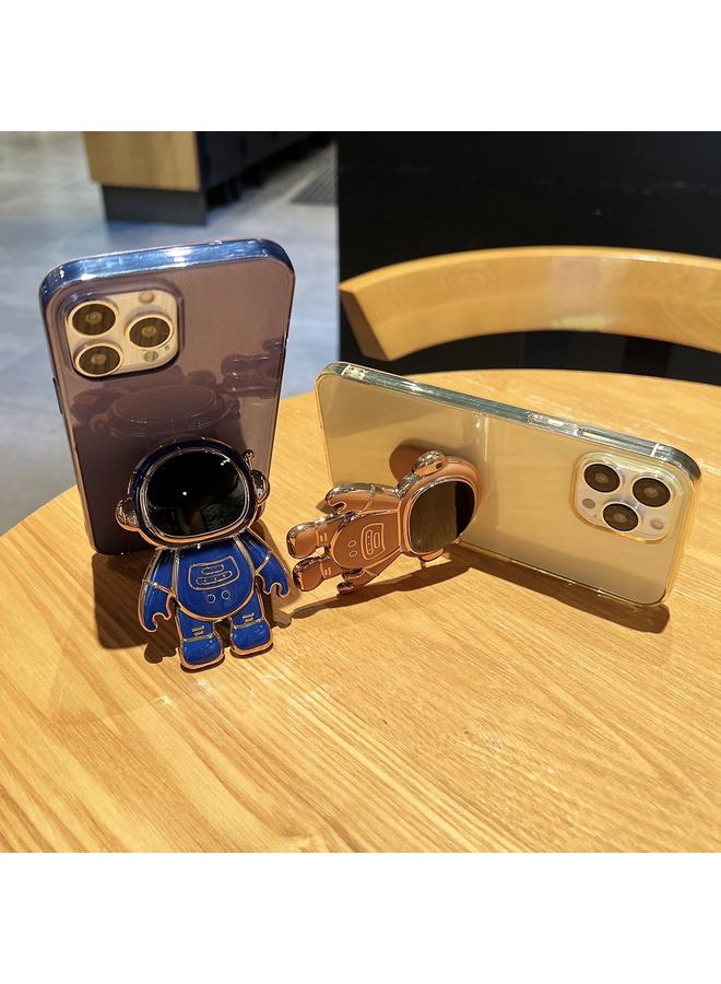 S-TOP Case For iPhone 11 Pro Max Plating Astronaut Holder TPU Phone Case - Image 3