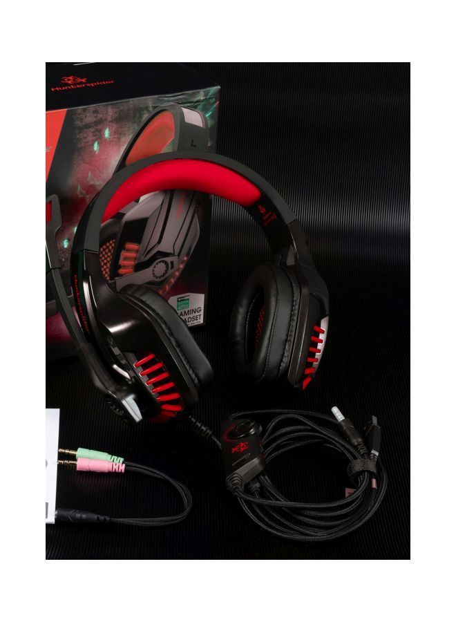 NIBEMINENT Over-Ear LED Gaming Headset With Mic  - Image 2