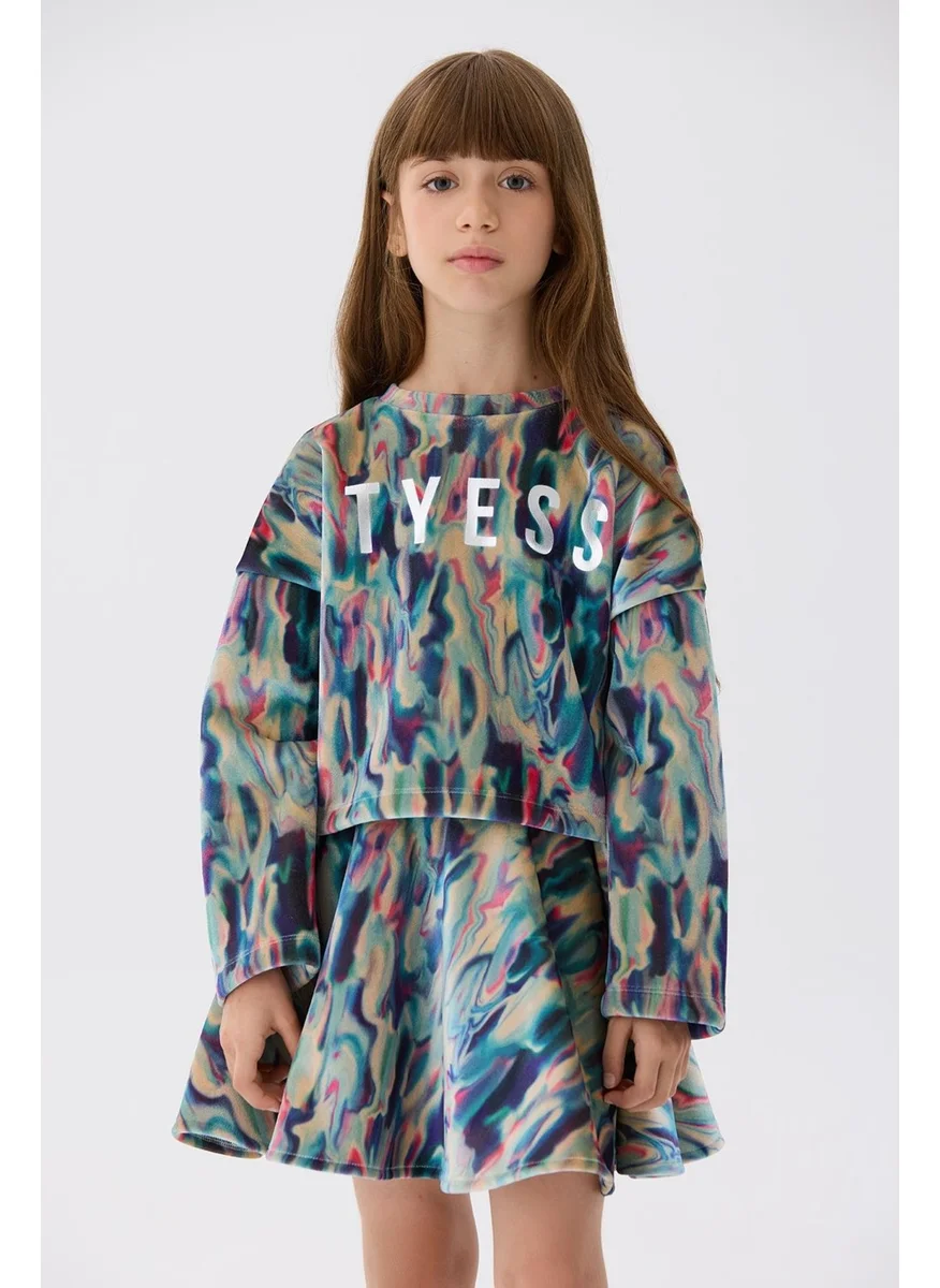 تايس Bg Store Girl's Patterned Sweatshirt