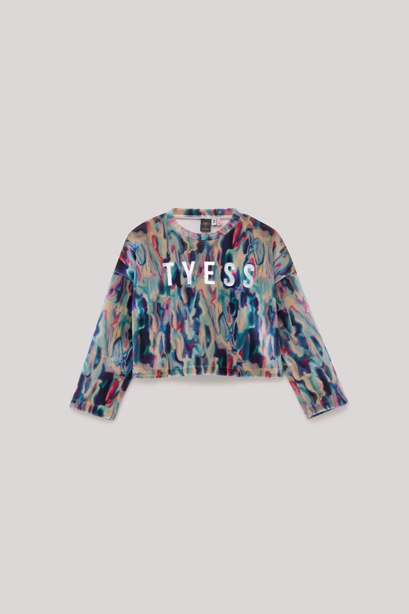 TYESS Bg Store Girl's Patterned Sweatshirt  - Image 5