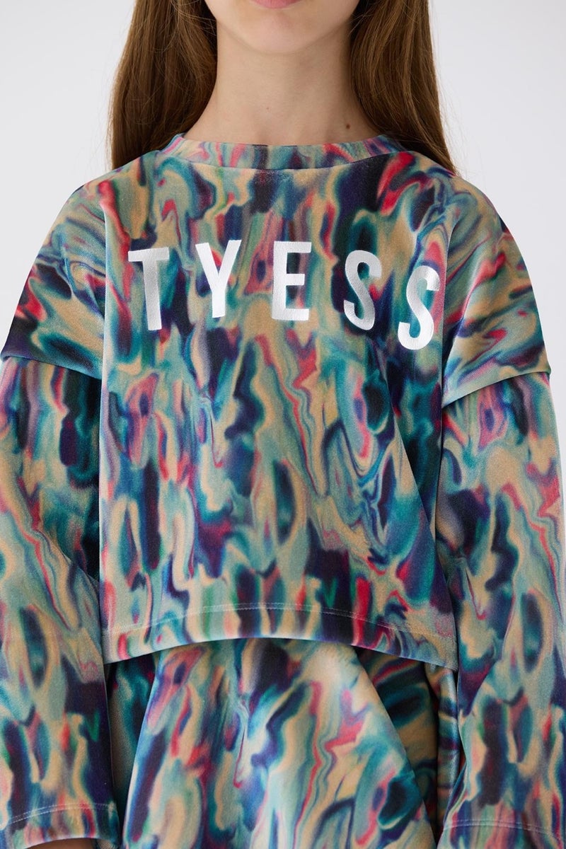 TYESS Bg Store Girl's Patterned Sweatshirt  - Image 3