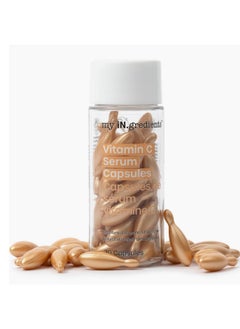 masque Bar Masque Bar My Ingredients 10% Vitamin C Serum Capsules for Face - Serum Capsule for Evening Out Skin Tone & Instant Hydration, Korean Skin Care Treatment, 30 Mineral Oil Free, Paraben Free Capsules  - Image 1
