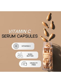 masque Bar Masque Bar My Ingredients 10% Vitamin C Serum Capsules for Face - Serum Capsule for Evening Out Skin Tone & Instant Hydration, Korean Skin Care Treatment, 30 Mineral Oil Free, Paraben Free Capsules  - Image 5