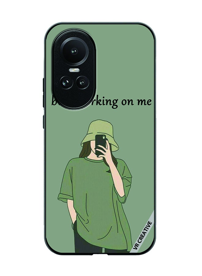 VR CREATIVE Protective Case Cover For Oppo Reno 10 Busy Working On Me Design Multicolour - Image 1
