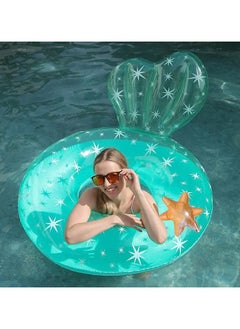 Goolsky 1pc Creative Inflatable Starfish Swimming Ring, Cute Floating Ring Pool Float For Sunbathing And Swimming(70#)  - Image 1